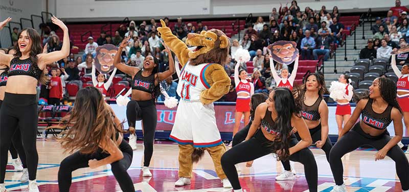 LMU's Iggy the Lion Mascot